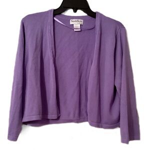 NorthStyle Size L 100% Cotton Purple Shrug